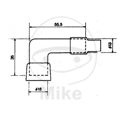 Koncovka zapalovací svíčky NGK LB10F