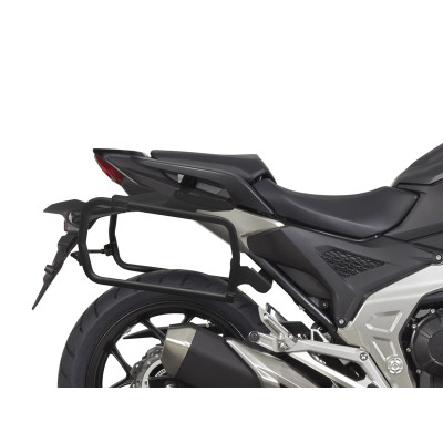 Kompletní sada černých hliníkových kufrů SHAD TERRA BLACK , 37L topcase 36L/36L boční kufry, včetně montážní sady a plotny SHAD HONDA NC 750 X 2021-