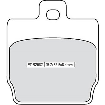 Brzdové destičky FERODO FDB 2062AG 45,7x52,6x6,4mm