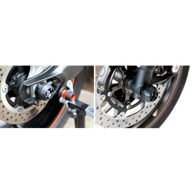Padací protektory na přední a zadní kolo pro Honda CBR600RR 2007-2018
