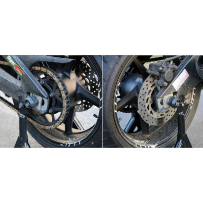 Padací protektory na přední a zadní kolo pro Yamaha FZ1/N 2006-2015