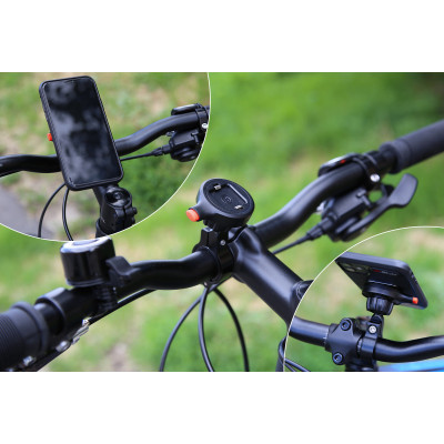 SEFIS Quick mini nízkoprofilový držák telefonu na kolo s gumovým pouzdrem