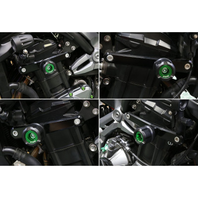 SEFIS STONE padací protektory Kawasaki Z900 zelená