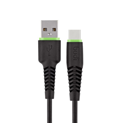 SEFIS nabíjecí datový kabel GR2 s konektory USB-A a USB-C 1,2m černý