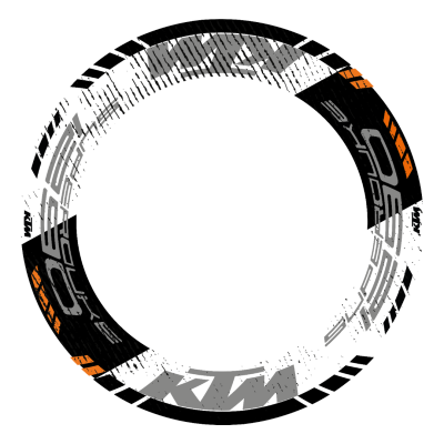 SEFIS jednodílné polepy na kola KTM 1290 SUPERDUKE