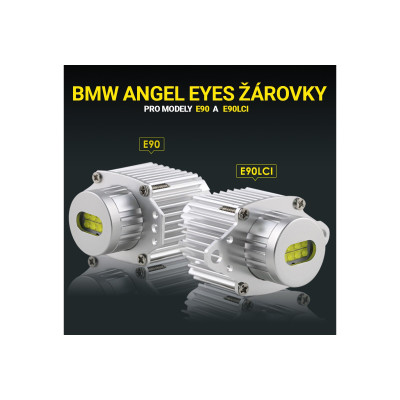 LED ŽÁROVKY ANGEL EYES 32W BMW 3 E90 E91 2009-2012 LCI halogen bílá