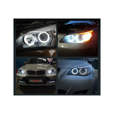 LED ŽÁROVKY H8 LED ANGEL EYES BMW 30W 1,3,5,6,7,X5 E70, X6 E71, X1, Z4 bílá