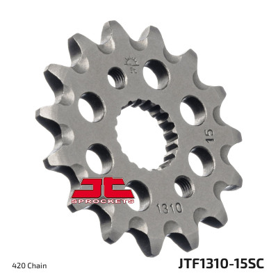 Řetězové kolečko JT JTF 1310-15SC 15 zubů, 420 Samočistící, Nízká hmotnost