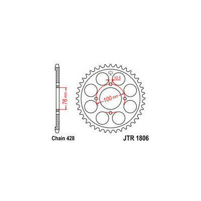 Řetězová rozeta JT JTR 1806-56 56 zubů, 428