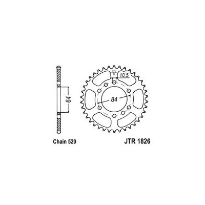 Řetězová rozeta JT JTR 1826-46 46 zubů, 520