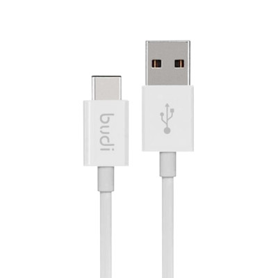 SEFIS nabíjecí datový kabel Budget s konektory USB-A a USB-C 1,2m bílá