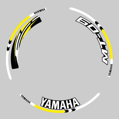SEFIS sada barevných proužků EASY na kola Yamaha MT-09 žlutá