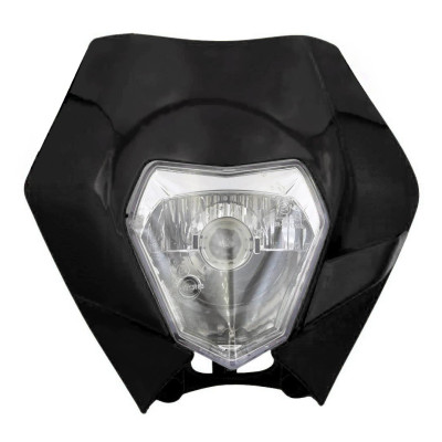 Univerzální přední světlo pro motorku  style KTM černá