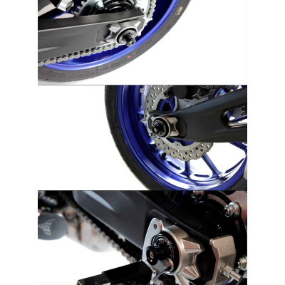 Padací protektory s rolnama na přední a zadní kolo Yamaha MT-07 / TRACER / XSR 2014-2022