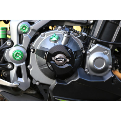SEFIS CNC kryty motoru Kawasaki Z900 2017-2023 šedá