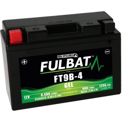 Bezúdržbová motocyklová baterie FULBAT FT9B-4 (YT9B-4)