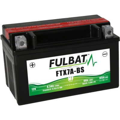 Bezúdržbová motocyklová baterie FULBAT FTX7A-BS (YTX7A-BS)