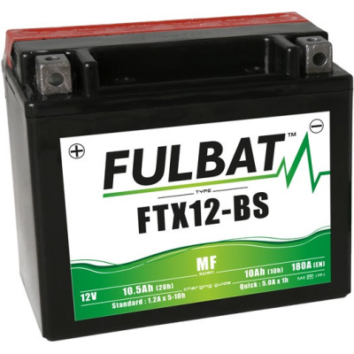 Bezúdržbová motocyklová baterie FULBAT FTX12-BS (YTX12-BS)