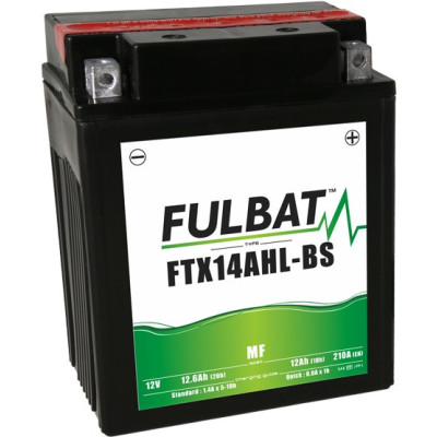 Bezúdržbová motocyklová baterie FULBAT FTX14AHL-BS (YTX14AHL-BS)