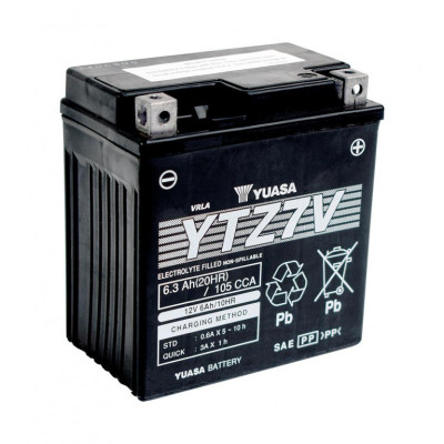 Továrně aktivovaná motocyklová baterie YUASA YTZ7V
