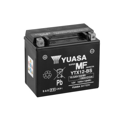 Továrně aktivovaná motocyklová baterie YUASA YTX12