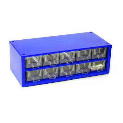 Box na nářadí MINI – 10xA Mars 6737 Barva: modrá