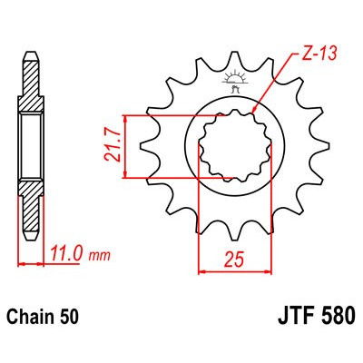 Řetězové kolečko JT JTF 580-15 15 zubů, 530