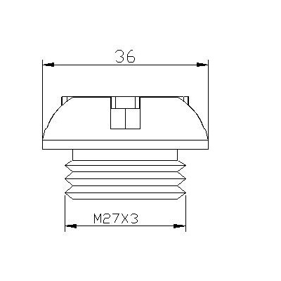 Zátka oleje PUIG 6157N černý M27x3