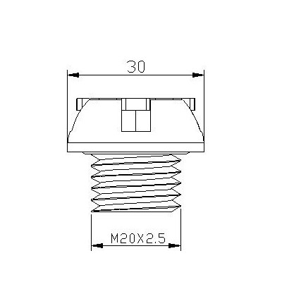 Zátka oleje PUIG 6781P stříbrná M20x2,5