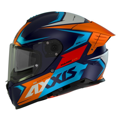 Integrální helma AXXIS HAWK SV EVO ixil c14 naranja matt M