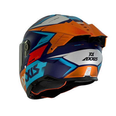 Integrální helma AXXIS HAWK SV EVO ixil c14 naranja matt M