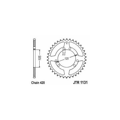 Řetězová rozeta JT JTR 1131-52 52 zubů, 420