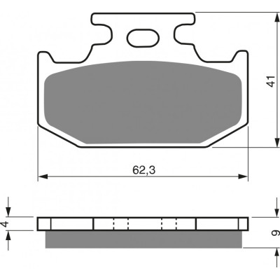 Brzdové destičky GOLDFREN 001 S33 OFF-ROAD REAR