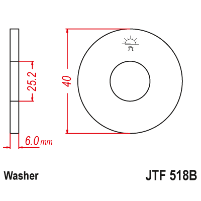 Řetězové kolečko JT JTF 518B