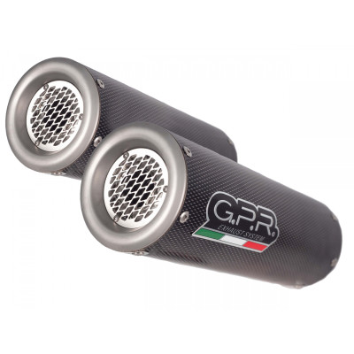 Dual slip-on exhaust GPR M3 A.24.M3.PP Brushed Stainless steel including removable db killers and link pipes