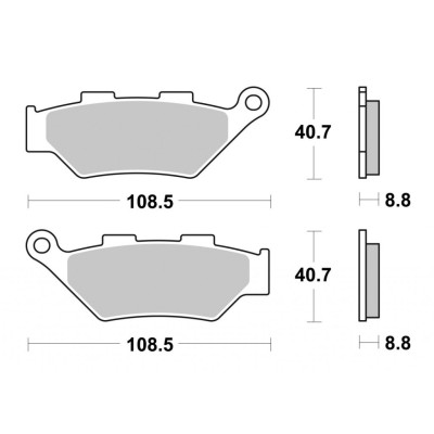 Brzdové destičky BREMBO 07KS07SA