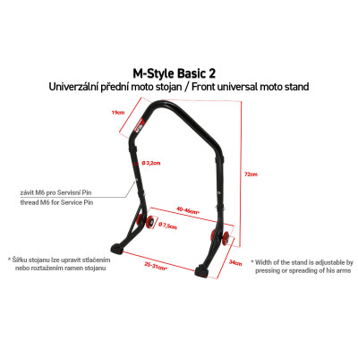 SEFIS Basic 2 univerzální přední stojan