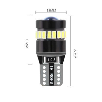 SEFIS LED žárovka 224 W5W T10 12V 19SMD bílá