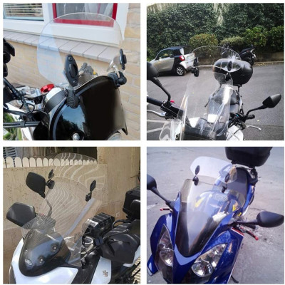 SEFIS B L plexi navýšení na motocykl čiré