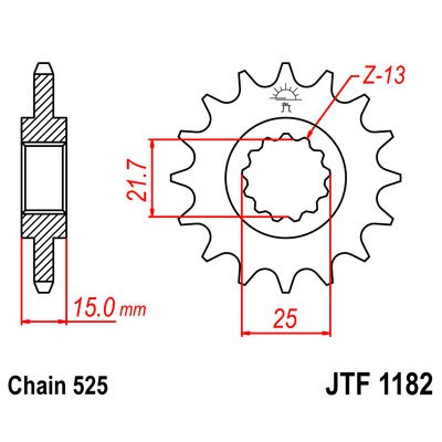 Řetězové kolečko JT JTF 1182-14 14 zubů, 525