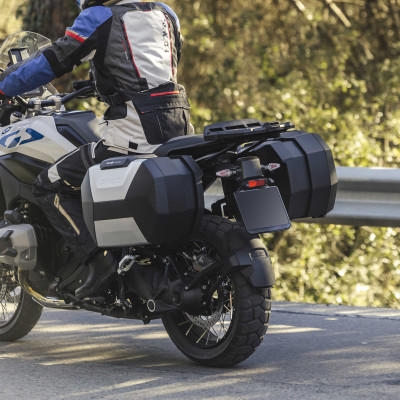 Boční kufry na motorku SHAD SH38X D0B38106 (rozšiřitelný koncept) karbonový