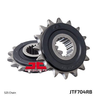 Řetězové kolečko JT JTF 704-16RB 16 zubů, 525 pogumované