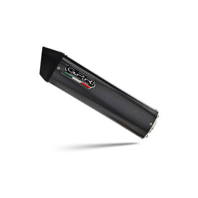 Slip-on výfuk GPR FURORE EVO4 E5.CF.10.FP4 v matně černém provedení, včetně odnímatelného dB killeru a propojovací trubky