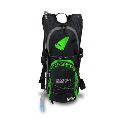 UFO MB02264 CAMEL BAG (PLECAK) Z SYSTEMEM HYDRACYJNYM (POJ. 2L + PLECAK 5L) (Z POKROWCEM PRZECIWDESZCZOWYM) KOLOR CZARNY - ZIELO