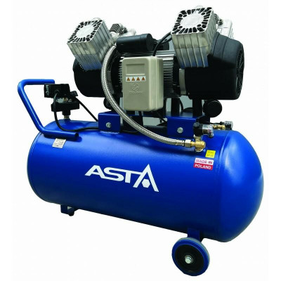 Bezolejový vzduchový kompresor čtyřválcový, 100 l, 230 V, typ Industry - ASTA