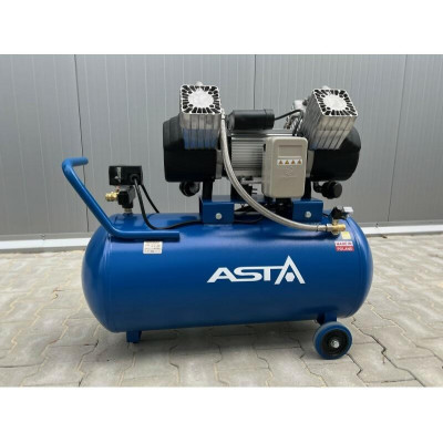 Bezolejový vzduchový kompresor čtyřválcový, 100 l, 230 V, typ Industry - ASTA