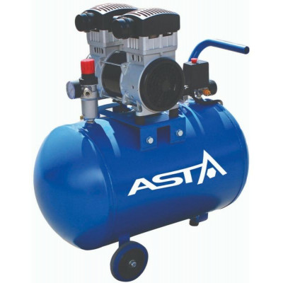 Bezolejový vzduchový kompresor dvouválcový, 72 l, 230 V - ASTA