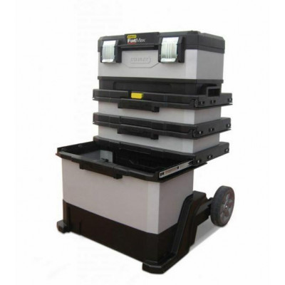 Box na nářadí pojízdný, 2 zásuvky a 2 přihrádky, 570 x 190 x 390 mm - STANLEY FatMax