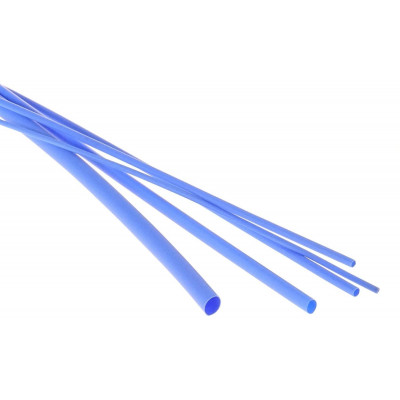 Bužírka - hadička smršťovací 1,6/0,8 mm, délka 1 m, polyetylen - modrá