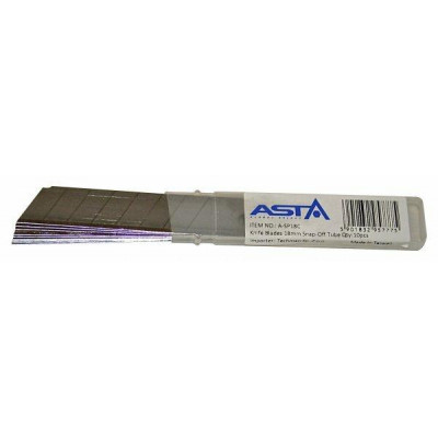 Čepele pro odlamovací nůž 18 mm, balení 10 ks - ASTA